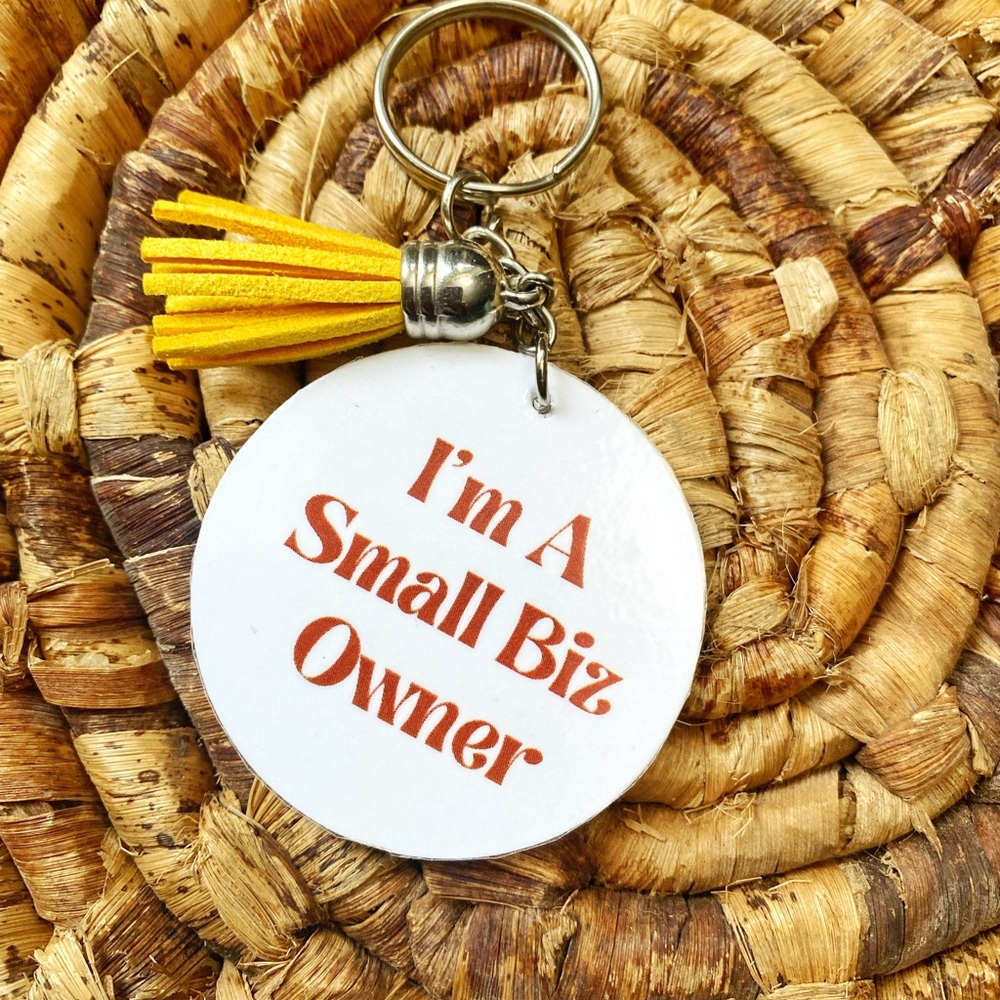 I’m a small business owner keychain